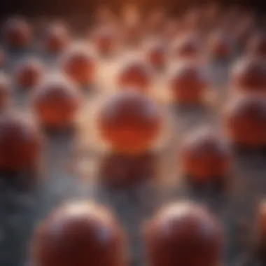 Microscopic Analysis of Aggressive Leukemia Cells Microscopic view of leukemia cells
