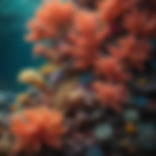 Coral reef showcasing vibrant marine life