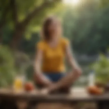 Lifestyle Balance and Well-being A serene outdoor setting encouraging a balanced lifestyle