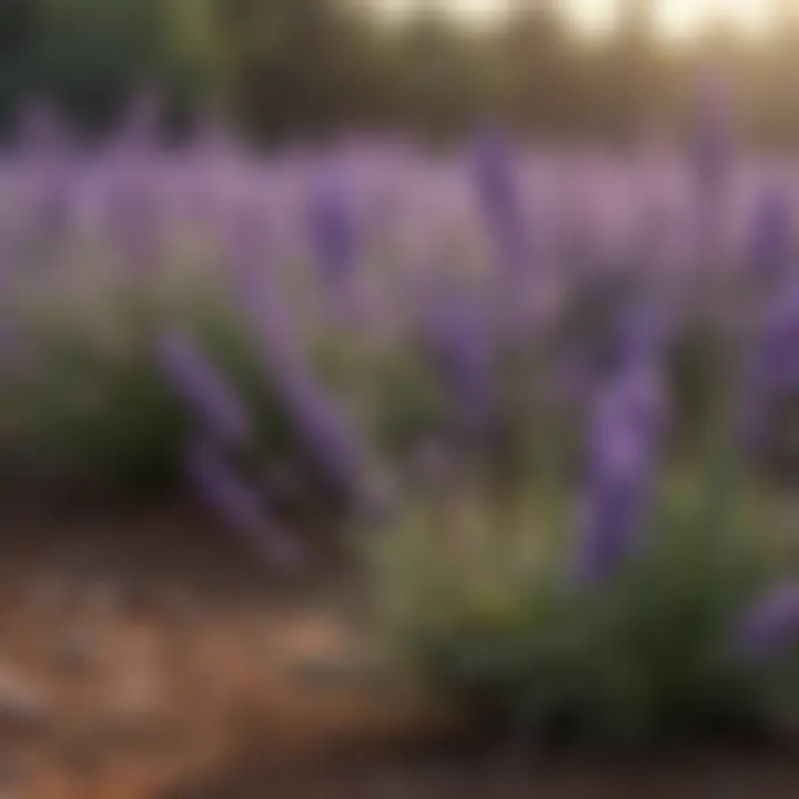 Lavender plants symbolizing calming effects