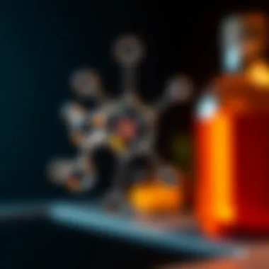 Chemical structure of chlorine disinfectant
