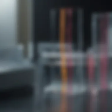 Protein Separation via Gel Electrophoresis Illustration of protein separation through gel electrophoresis
