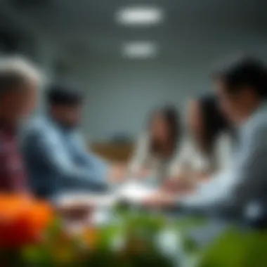 A successful collaboration session among professionals