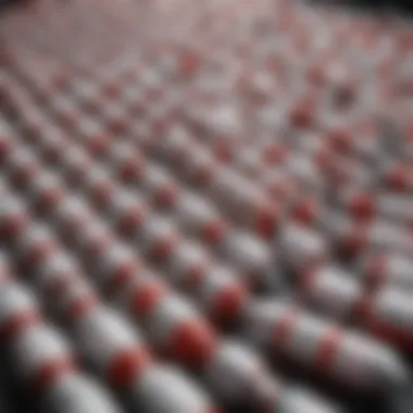Advancements in Antiretroviral Medications Close-up of antiretroviral medication bottles arranged neatly.