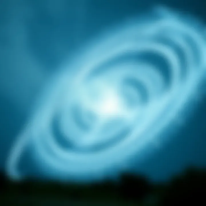 Illustration depicting the Coriolis effect on wind direction