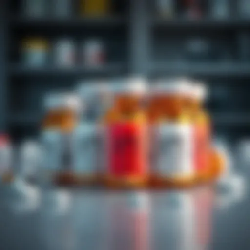 Exploring Medications for UTI Prevention Illustration of medication bottles with labels indicating UTI prevention