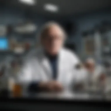 Dr. Jim Allison in his laboratory