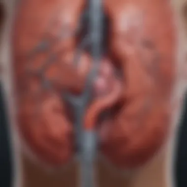 Physiological Effects of Alcohol on Kidneys Diagram illustrating the physiological effects of alcohol on the kidneys