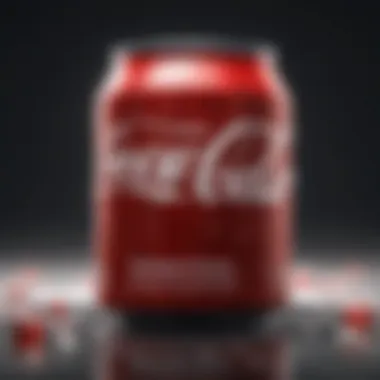 Coca-Cola and Neurological Impact Coca-Cola can with neurologic symbols