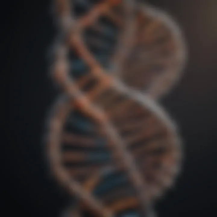 DNA double helix structure representing genetic information