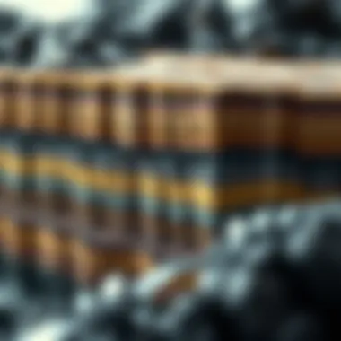 Sediment Layers and Their Relation to Bed Forms Cross section illustrating sediment layers and bed forms