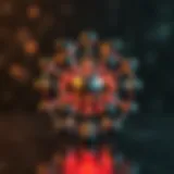 Molecular structure of C60 buckminsterfullerene