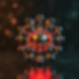 Molecular structure of C60 buckminsterfullerene