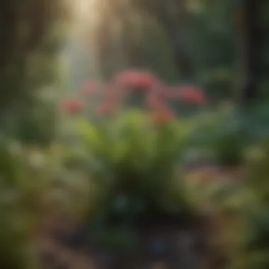 Diverse Flowering Plants in Their Natural Habitat Vibrant diversity of flowering plants in a natural habitat