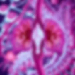 Diagram illustrating the pathology of invasive lobular carcinoma