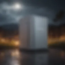 A modern battery storage system showcasing cutting-edge design