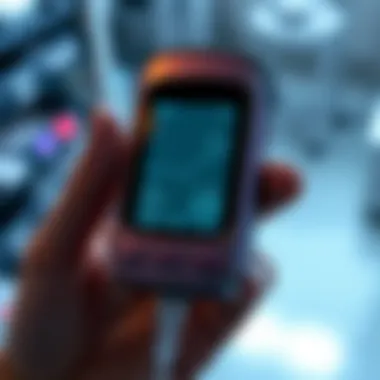 Advanced Glucose Meter Technology Advanced glucose meter displaying results and data