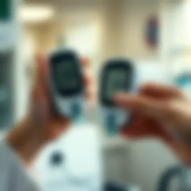 Applications of Glucose Meters in Diabetes Care Infographic showing glucose meter applications in diabetes care