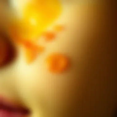 Close-up of Jaundiced Skin Close-up view of jaundiced skin showing yellow undertones