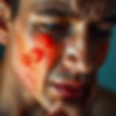 Itchy Skin Associated with Jaundice Illustration of an individual experiencing itchy skin, highlighting affected areas