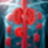 Illustration depicting various types of kidney diseases