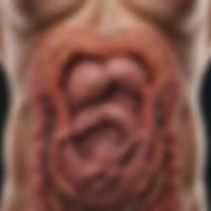 Visual representation of genetic factors influencing bowel cancer prognosis