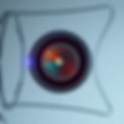 Diagram illustrating optical lens principles