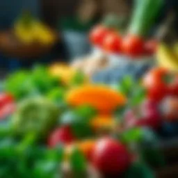 Vibrant plant-based ingredients showcasing nutrition