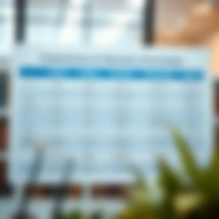 A chart comparing various research platforms and their unique features.