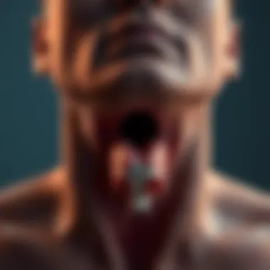 Understanding the Anatomy of Snoring An anatomical illustration depicting the throat and airway