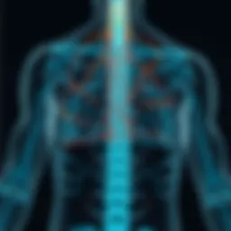 Diagram illustrating the neurological pathways affected by spinal ataxia