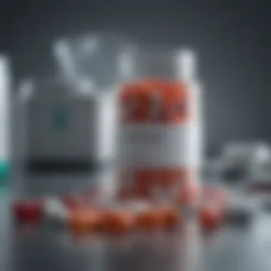 Pills and dialysis equipment symbolizing treatment