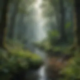 Diverse ecosystem showcasing various species and habitats