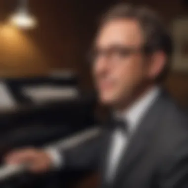 The Wit and Wisdom of Tom Lehrer's Lyrics An illustration of Tom Lehrer's lyrics highlighting social satire.