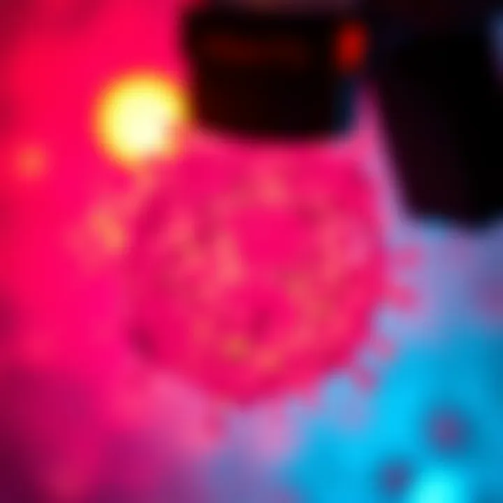 Cancer Cells Under Microscope Cancer cells under a microscope