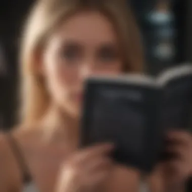 The Contemporary Reader's Experience A modern reader engrossed in an erotic novel