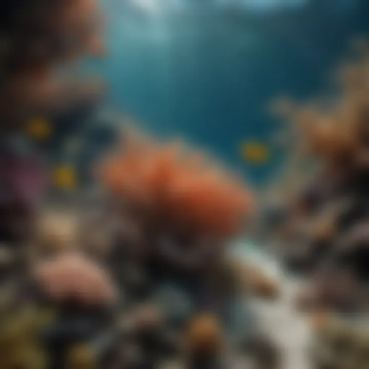 An underwater view showcasing the fragility of reef ecosystems