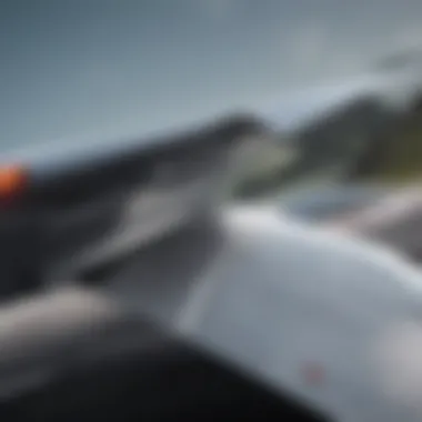 Aerodynamic Flow Around Tail Wing Aerodynamic flow visualization around a tail wing