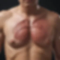 Illustration of a hiatal hernia