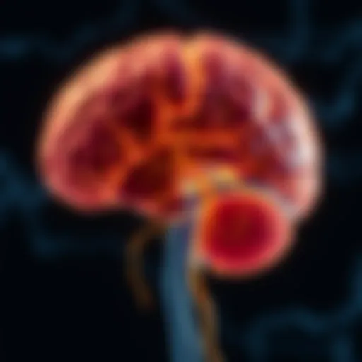 Illustration depicting the neurological pathways affected by Tourette Syndrome