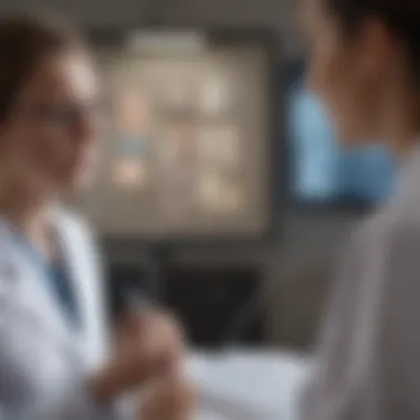Consultation on Genetic Test Results Doctor discussing genetic test results with a patient