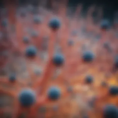 Microscopic View of Bacteria Bacterial cells under a microscope showcasing unique structures.