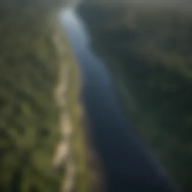 Map highlighting the Amazon Rainforest boundaries