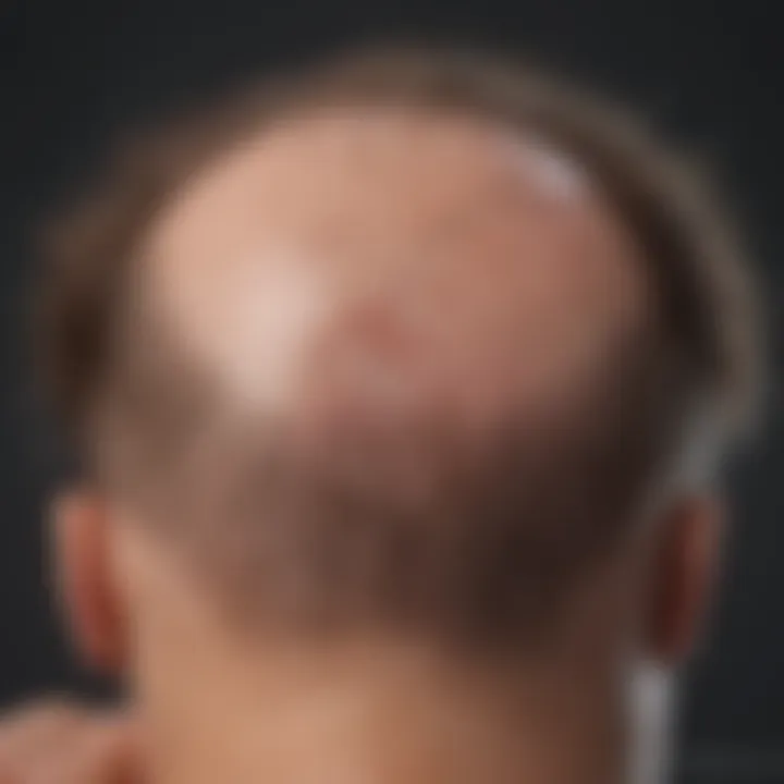 Diagram showing hair loss mechanisms