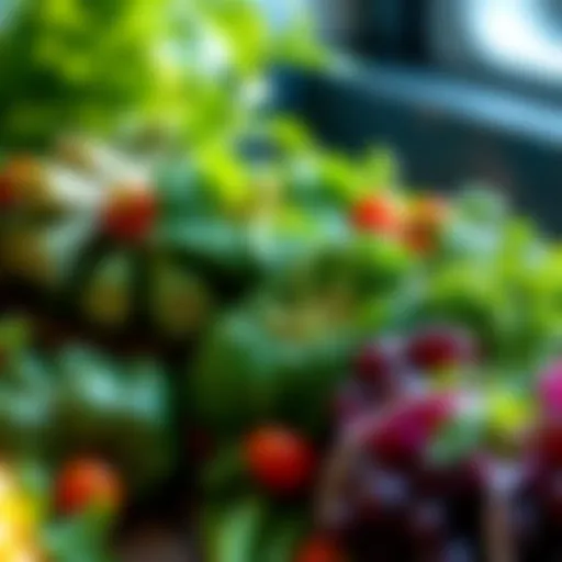 A vibrant display of fresh herbs known for their health benefits.