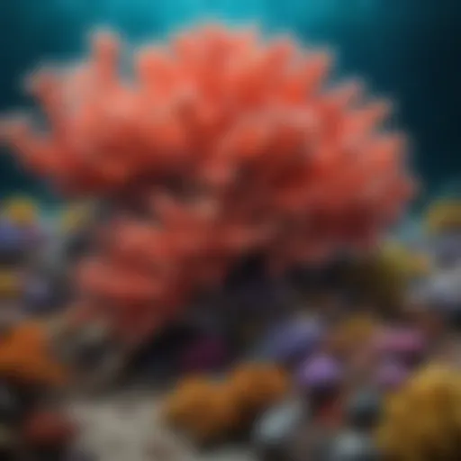 Colorful coral reefs illustrating marine biodiversity at risk