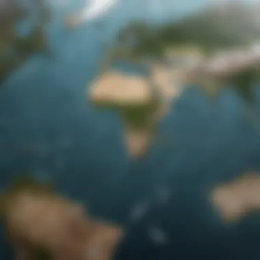 Global Water Treaties and Bodies Map showcasing international water bodies and treaties