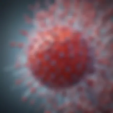 HIV Envelope Protein Structure Structural representation of HIV showing its outer envelope proteins.