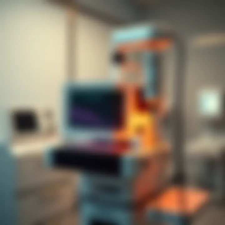 Arterial Blood Gas Analysis Arterial blood gas analysis equipment in a clinical setting