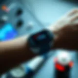 Pulse Oximetry Technique Pulse oximetry device measuring oxygen saturation